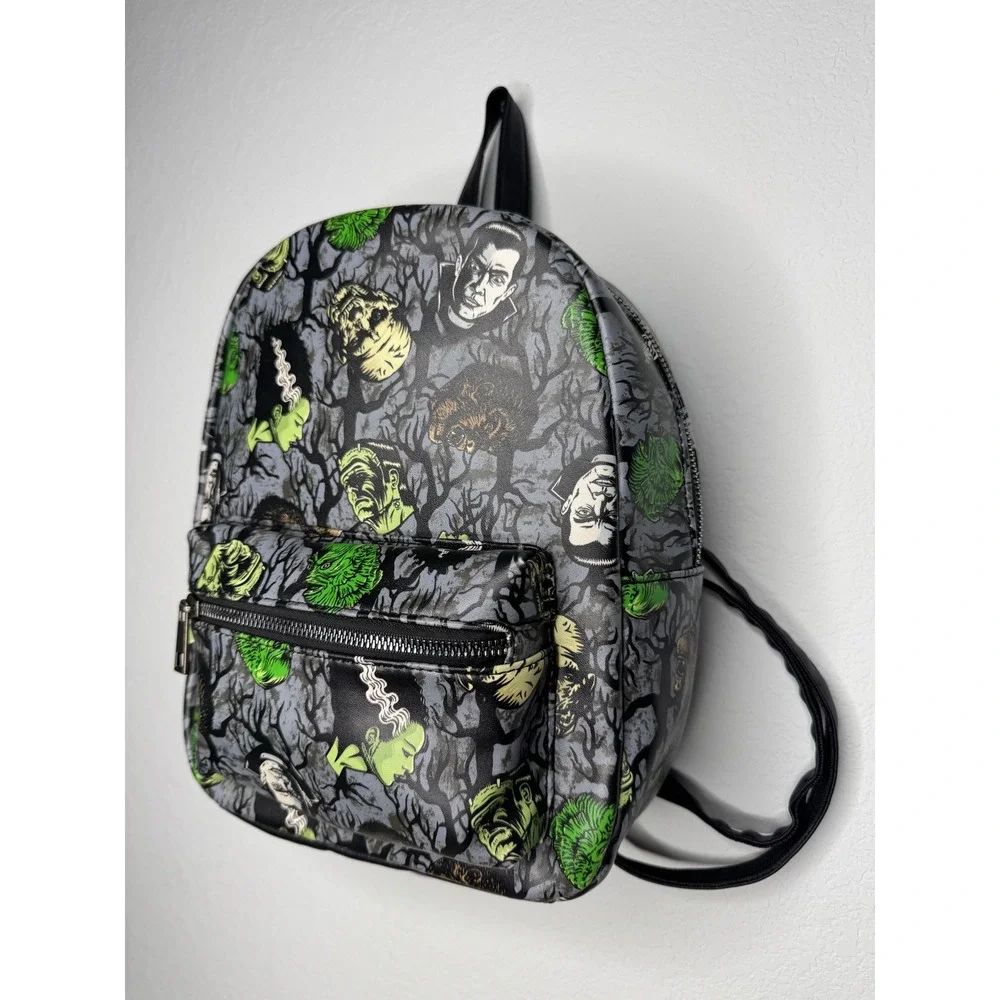 Universal Studios Bioworld Monsters Mini Backpack Frankenstein Dracula Wolfman